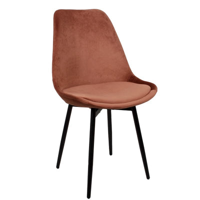 Luxe Eetkamerstoel LEAF Koper – ø 47x52.5x87 cm - Lucy's Living