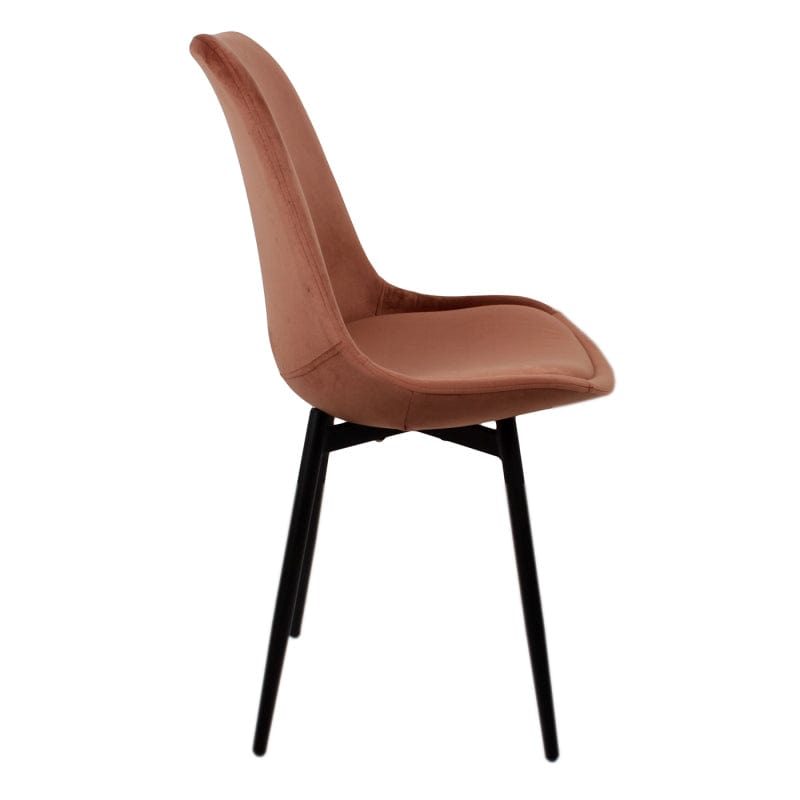 Luxe Eetkamerstoel LEAF Koper – ø 47x52.5x87 cm - Lucy&
