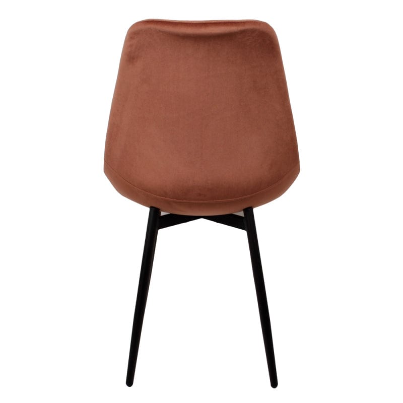 Luxe Eetkamerstoel LEAF Koper – ø 47x52.5x87 cm - Lucy&