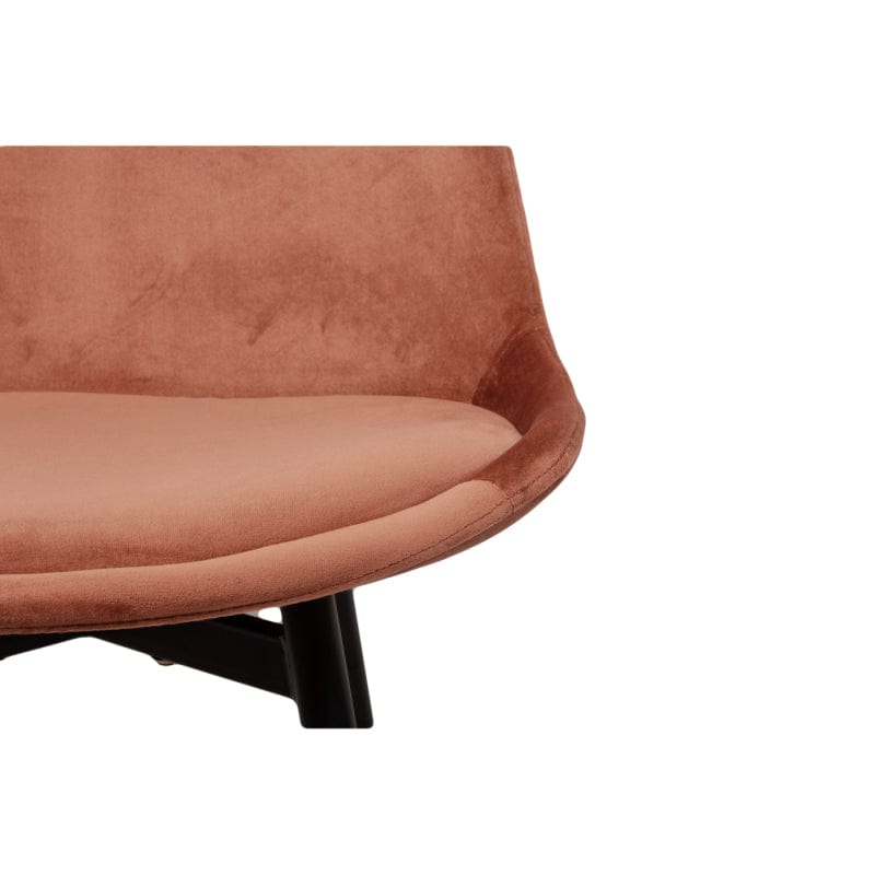 Luxe Eetkamerstoel LEAF Koper – ø 47x52.5x87 cm - Lucy&