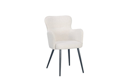 Luxe Eetkamerstoel WING Wit – ø 58x61x87 cm - Lucy's Living