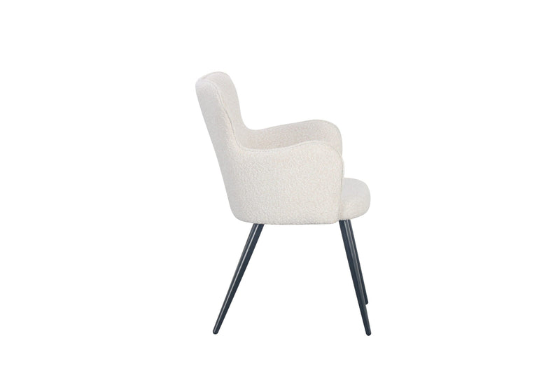 Luxe Eetkamerstoel WING Wit – ø 58x61x87 cm - Lucy&