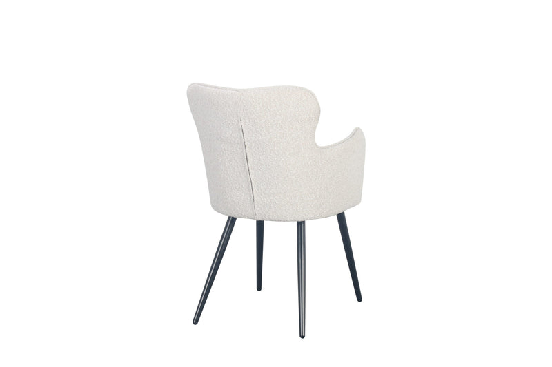 Luxe Eetkamerstoel WING Wit – ø 58x61x87 cm - Lucy&
