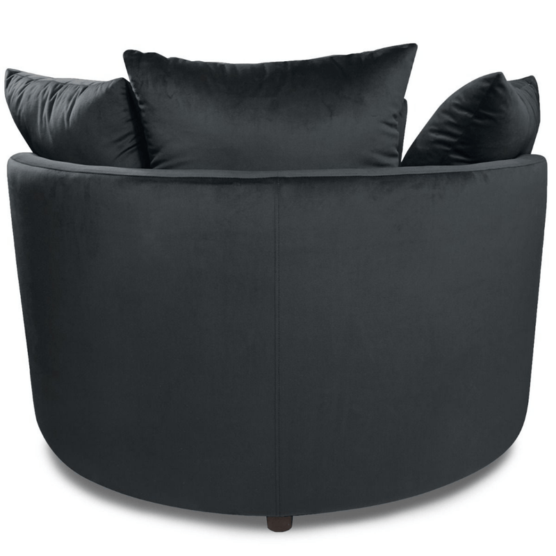 Luxe XXL Fauteuil SOFIE Black - ø115 x H58 - Lucy&
