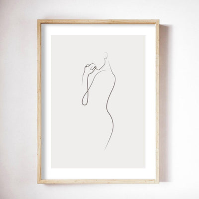 Fine Lines Woman NO1 Poster - Lucy's Living