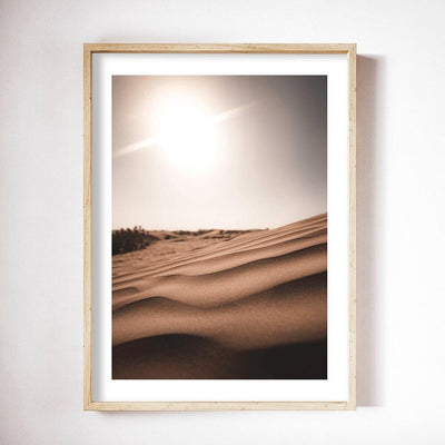 Desert with Sun NO1 Poster - Lucy's Living