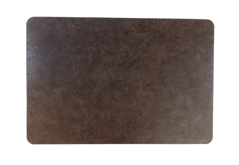 Luxe Placemat ALLORA - 45 x 30 cm - Bruin/Zwart - Lucy&