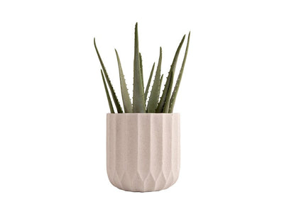 Luxe Bloempot PALOMA Wit - D 18 cm - Lucy's Living