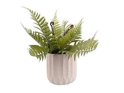 Luxe Bloempot PALOMA M Wit - D 15 cm - Lucy's Living