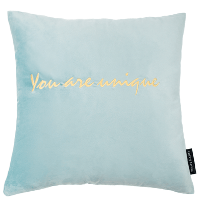 Luxe sierkussen Velvet YOU ARE UNIQUE - 45 x 45 cm - Lucy's Living