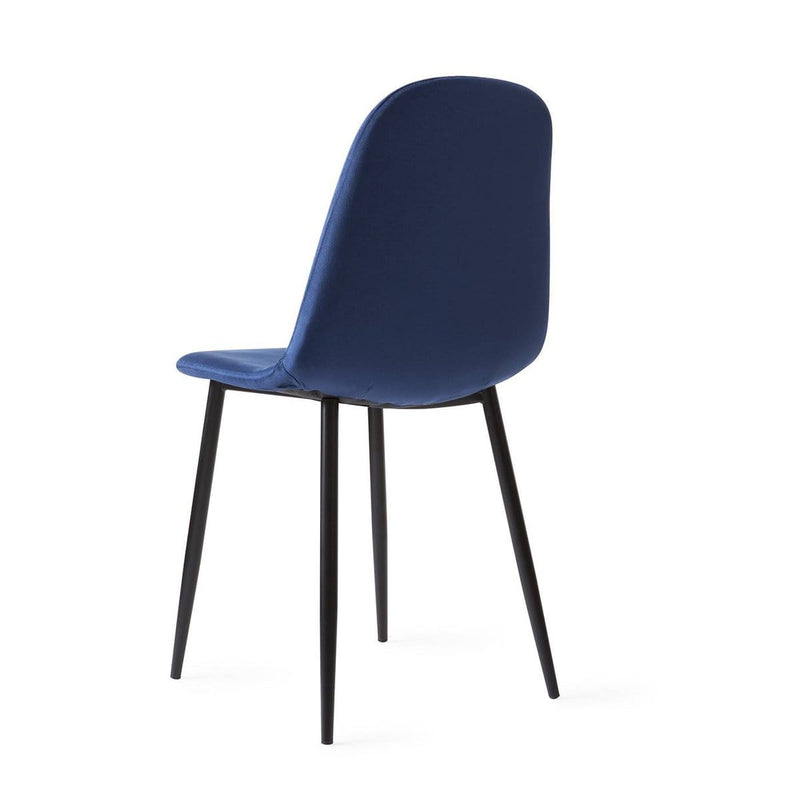 Eetkamerstoel ROMA Velvet - Blauw - Lucy&